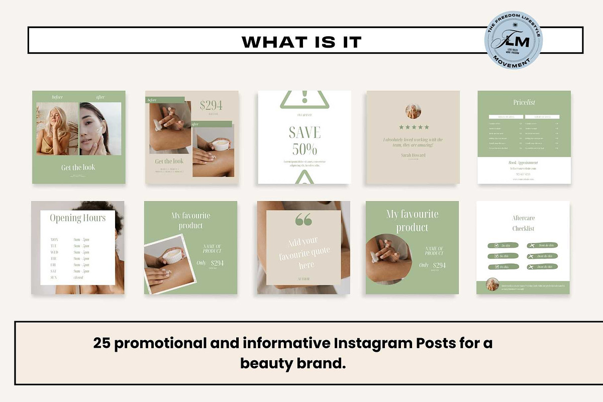 Beauty Post - Fresh Skincare, a Social Media Template by Freedom Business Shop (Photo 2 of 10)
