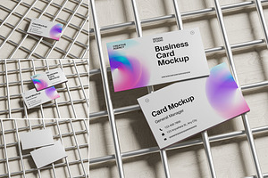 Business Card Design Mockup, an Advertising Mockup by Pikachudesign