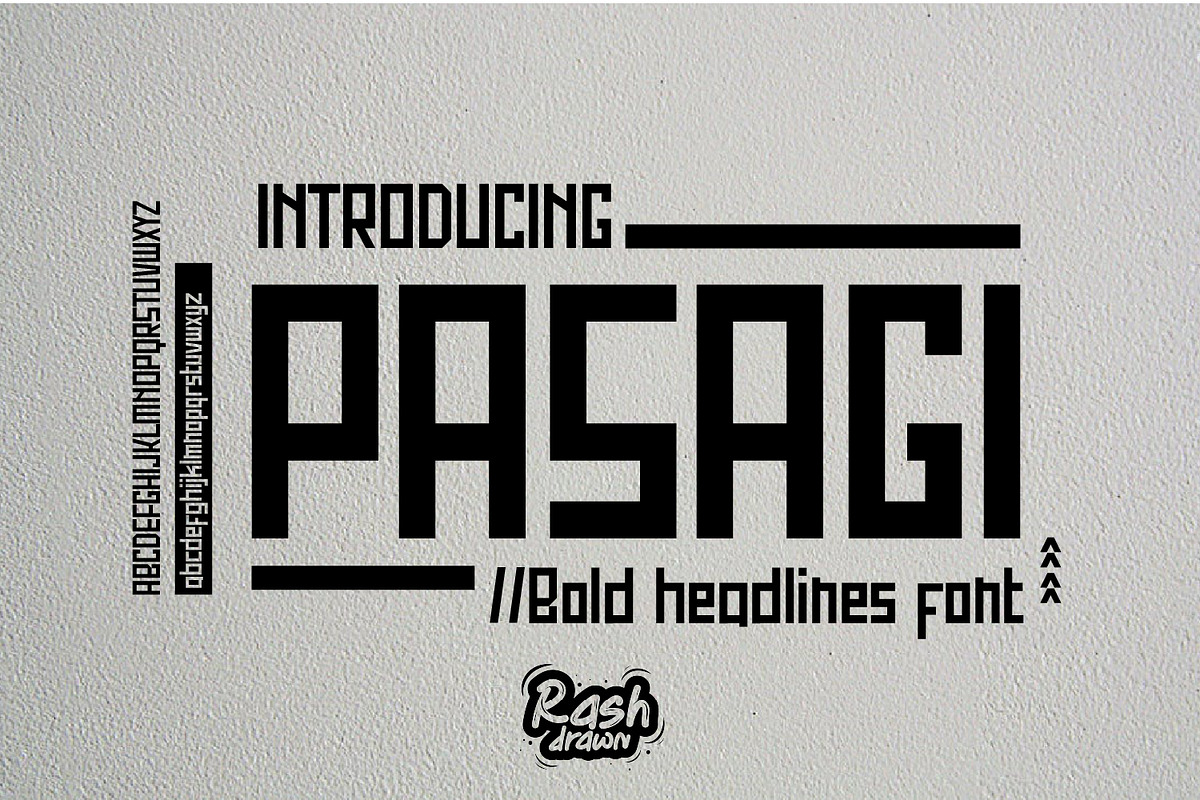 Pasagi, a Font by Rashdrawn (Photo 1 of 4)