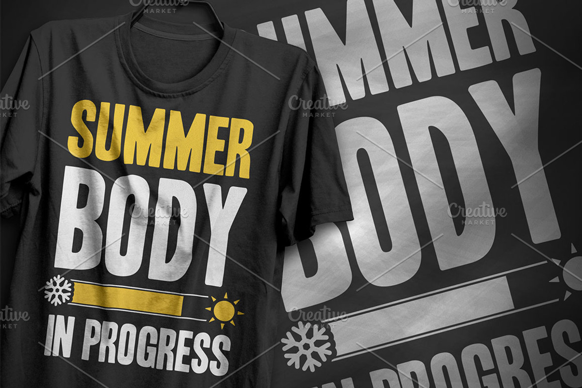 Summer body - T-Shirt Design, an Illustration by artnook (Photo 3 of 6)