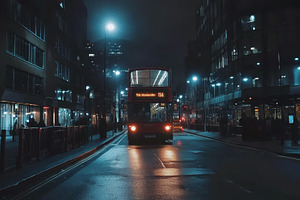 London night timelapse features illu, a Photo by Iftikhar Alam