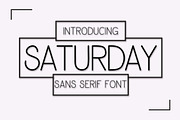 Saturday, a Sans Serif Font by Mini_World (Thumbnail 1 of 2)