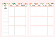 Weekly Planner Inserts 8.5x11 Peachy, a Stationery Template by EasyLifePlanners (Thumbnail 2 of 3)