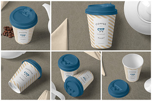 9oz Takeaway Coffee Cup Mockups