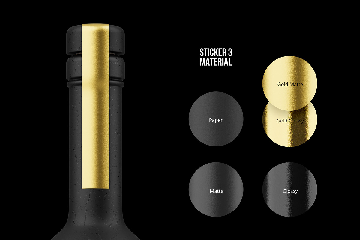 Ceramic Wine Bottle Mockup PRO, a Packaging Mockup by easymock (Photo 8 of 22)