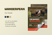 Wanderpeak - Flyer Template, a Flyer Template by StreaksideStd (Thumbnail 2 of 3)
