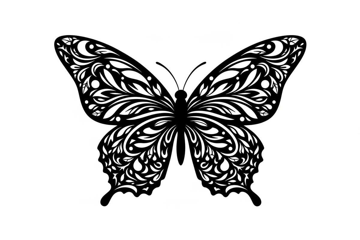 Butterfly Floral Vintage Frame Bundl, an Illustration by Creativeshirt (Photo 25 of 51)