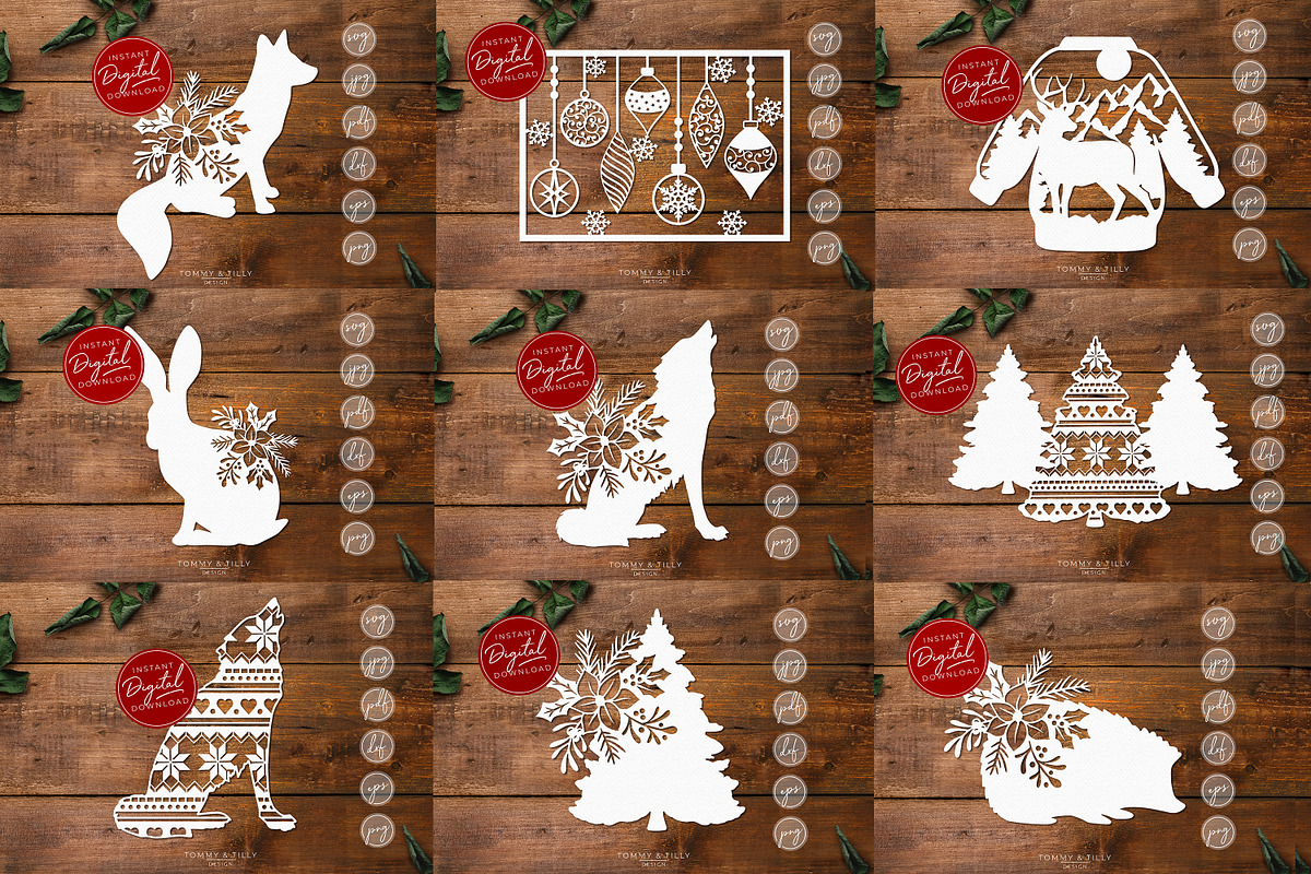 Christmas Mega Bundle, an Object Graphic by Tommy & Tilly Design (Photo 5 of 12)