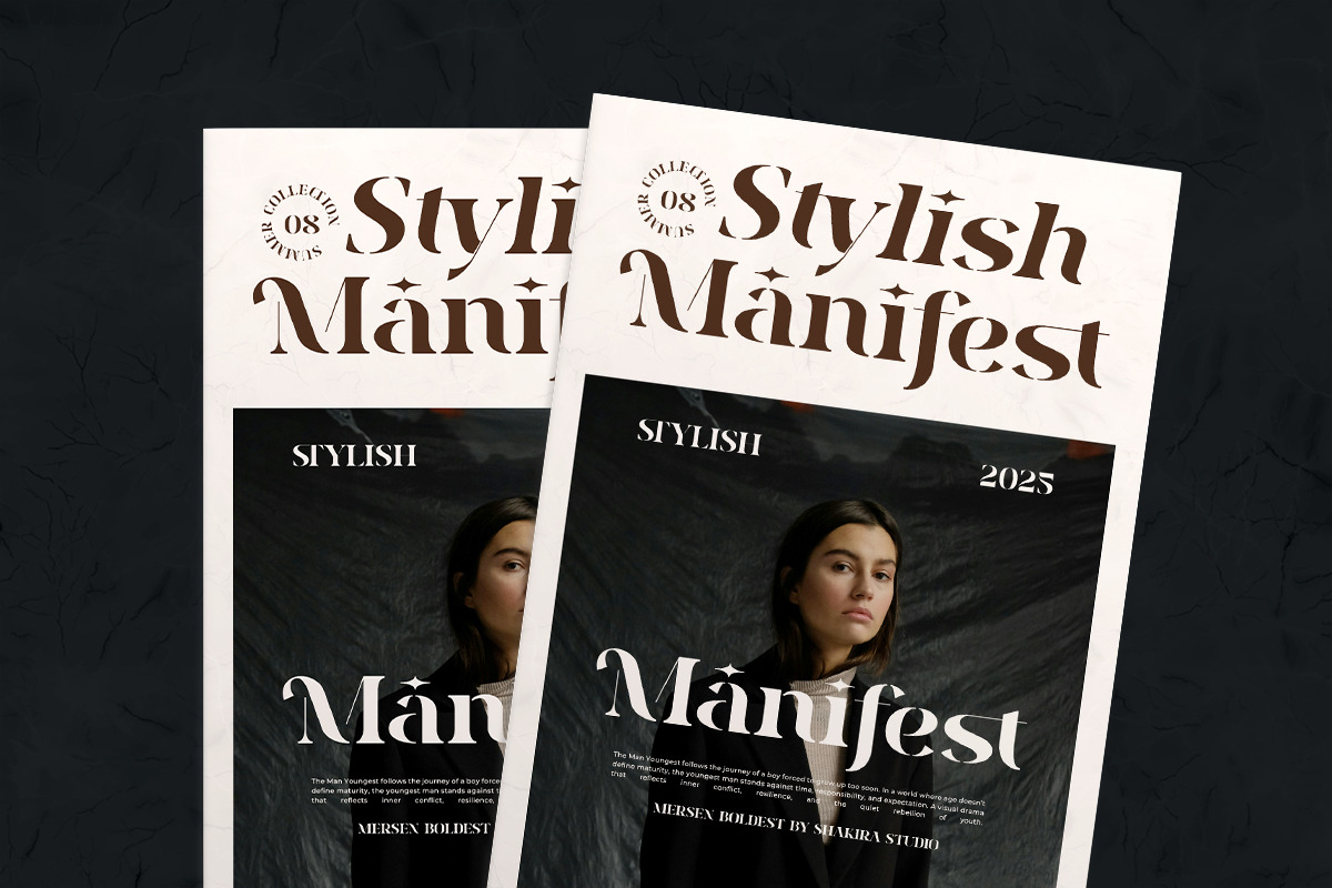 Mersen Boldest - Modern Bold Serif, a Serif Font by Shakira Studio (Photo 7 of 10)