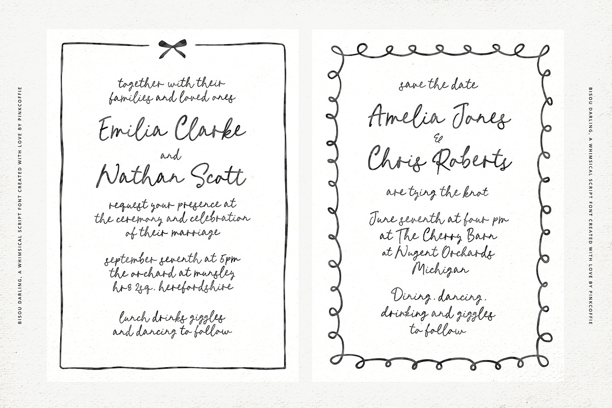 11 Whimsical Handwritten Font Bundle, a Script Font by Pink Coffie (Photo 42 of 58)