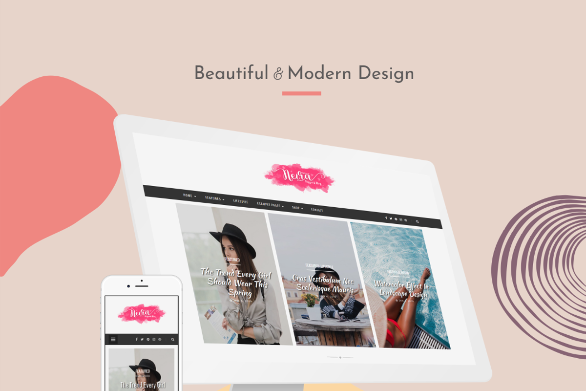 SALE Neira - Feminine WP Theme, a WordPress Template by VolThemes (Photo 3 of 8)