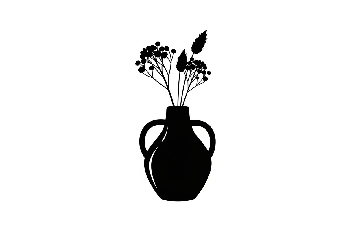 Flower Vase Silhouette Vector Bundle, an Illustration by Designs_River (Photo 49 of 51)