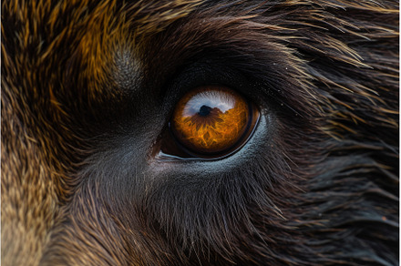 Intense Bear eye closeup macro, an Animal Photo by Ylivdesign