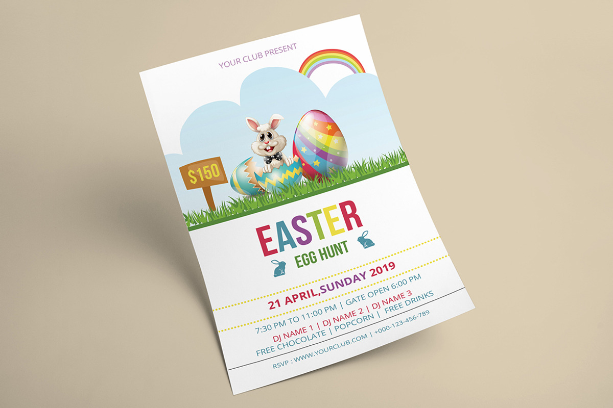 Easter Party Flyer V-02, a Flyer Template by Rimana_Templatehive (Photo 3 of 3)