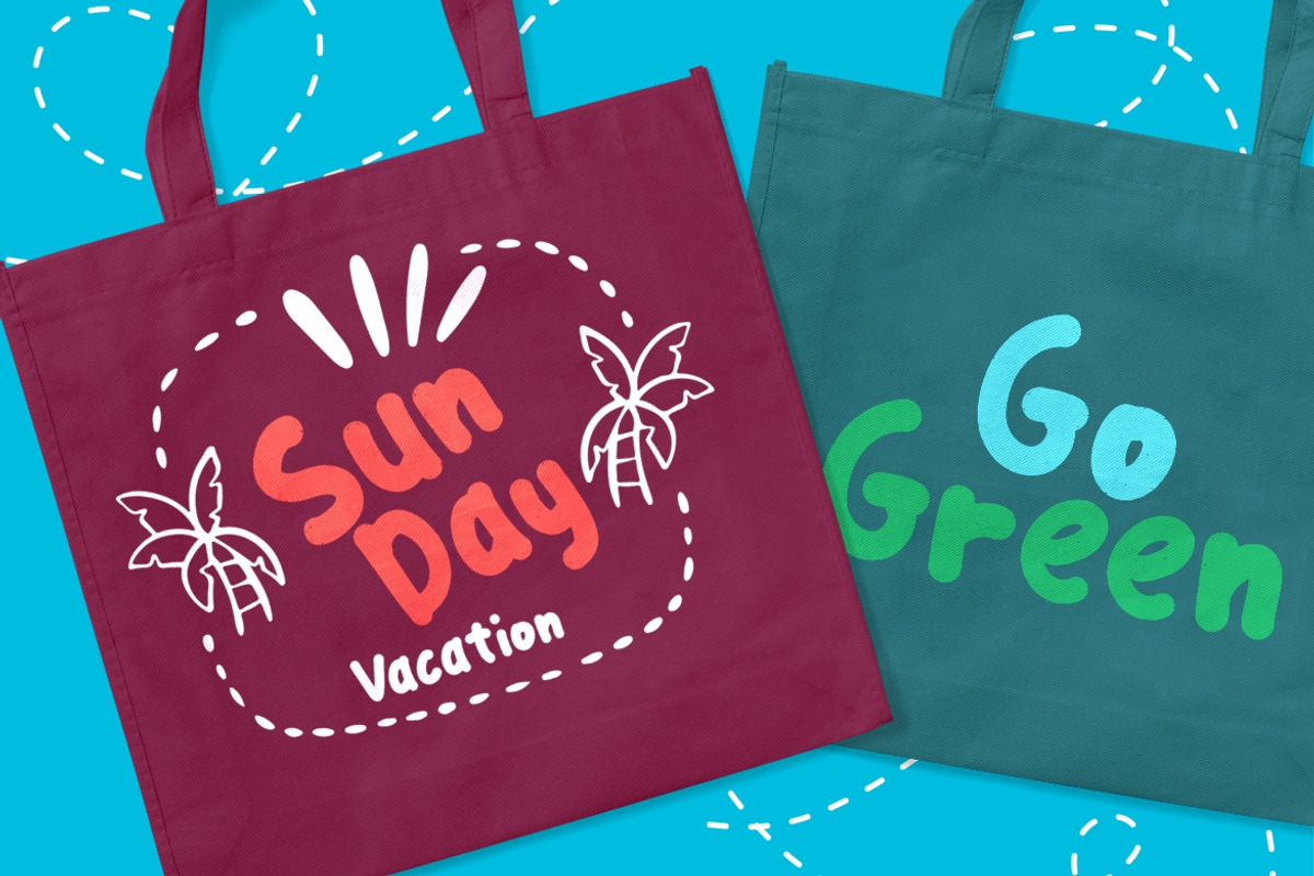 Hollidays Fun Advertisement Font preview 3