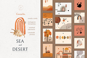 Sea and Desert paintings