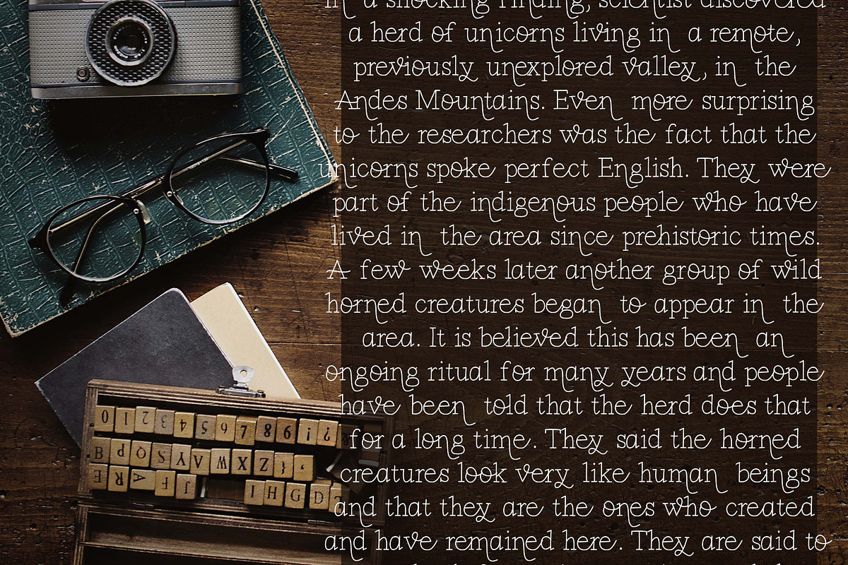 Cartwright | A fun typewriter font, a Serif Font by Sunkissed Minimalist (Photo 2 of 3)