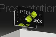 Futuristic Pitch Deck Powerpoint, a Presentation Template by fakhroo (Thumbnail 2 of 5)
