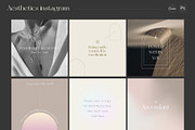 CANVA & PS / Aesthetics 60 instagram, a Social Media Template by Simple có (Thumbnail 3 of 10)