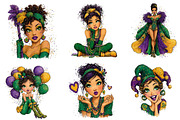 Mardi Grass Girl Clipart, an Illustration by Dream Creation (Thumbnail 2 of 6)