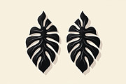 Leaf Earring Silhouette Bundle, an Object Graphic by abu67222 (Thumbnail 13 of 16)