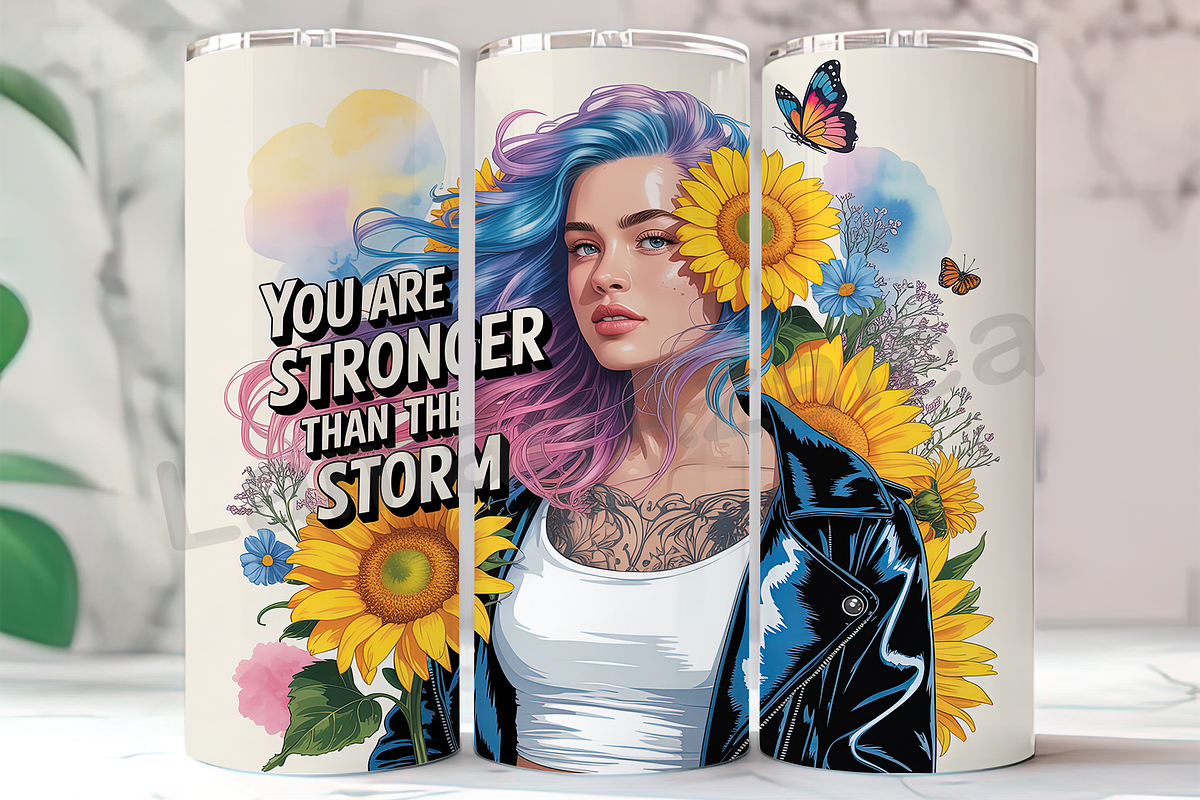 Stronger Than Storm Quote Tumbler, an Arts & Entertainment Photo by LamanAzalea (Photo 1 of 2)