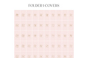 Pink & Bronze Instagram Story Covers, a Social Media Template by Indie Grace Design (Thumbnail 2 of 7)