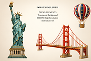 American Spirit – 70 USA Clipart, an Object Illustration by MarisoArt (Thumbnail 2 of 8)