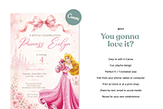 Princess birthday invitation, an Invitation Template by heynomi (Thumbnail 8 of 19)