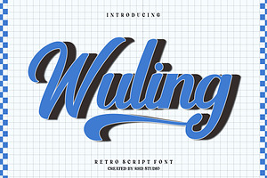 Wuling, a Script Font by StudioRhd