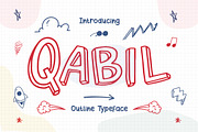 Qabil - Outline Typeface, a Font by Typefactoryco (Thumbnail 1 of 8)