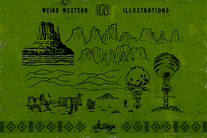 320 Western Icons And Illustrations