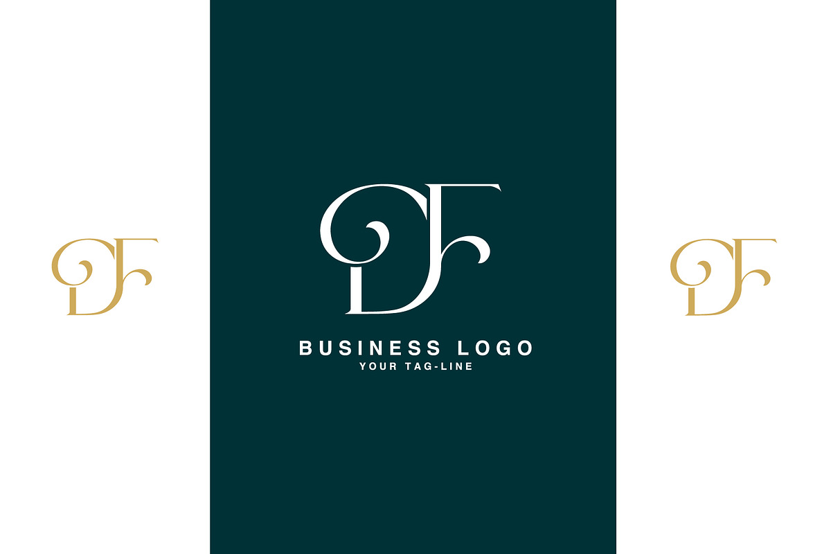 DF, FD, Abstract Logo design, a Branding & Logo Template by art_creater