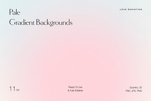 Pale Gradient Backgrounds PSD