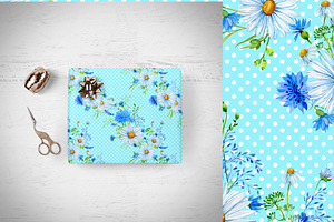 Daisy Patterns Seamless Floral Paper