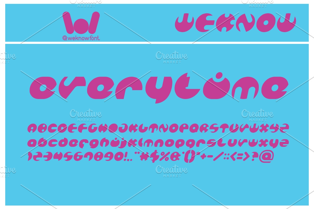 million font, a Font by weknow (Photo 3 of 5)
