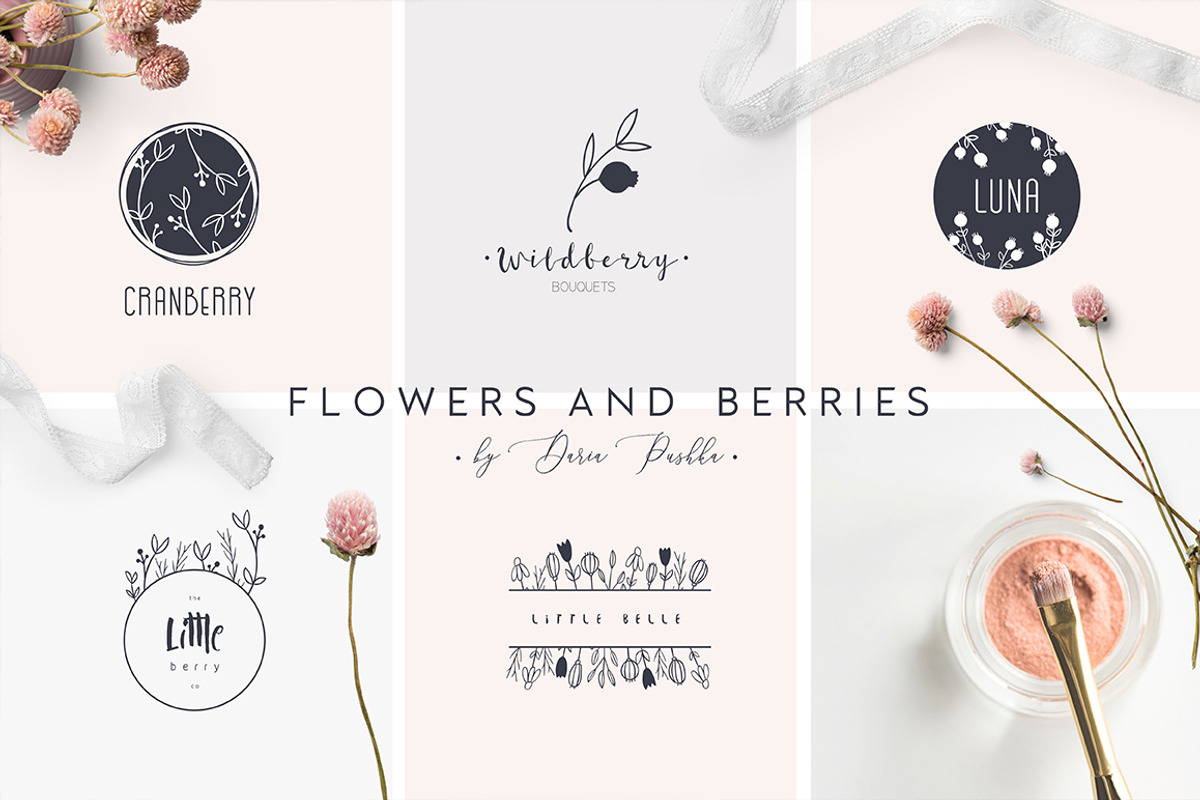 FEMININE LOGO TEMPLATES, a Branding & Logo Template by Luna Dreams (Photo 6 of 9)