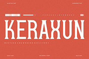 Keraxun - Condensed Font, a Serif Font by QR Design Studio (Thumbnail 3 of 6)