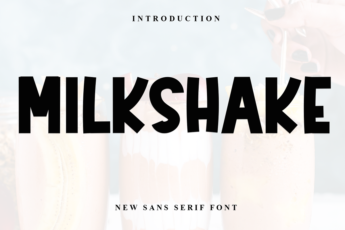 Milkshake, a Sans Serif Font by InermediaSTUDIO (Photo 1 of 8)