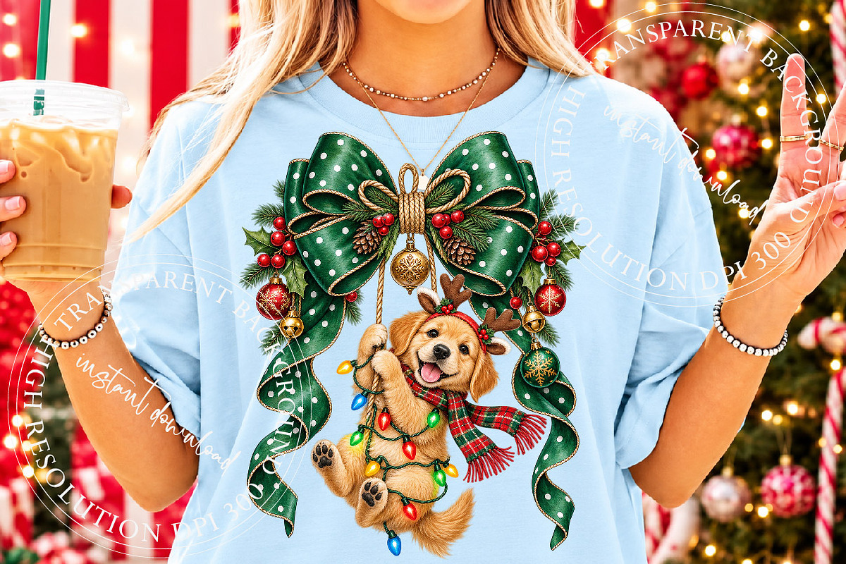 Hanging Bow Ornament Sublimation, a Work Illustration by SinaCreation (Photo 2 of 6)