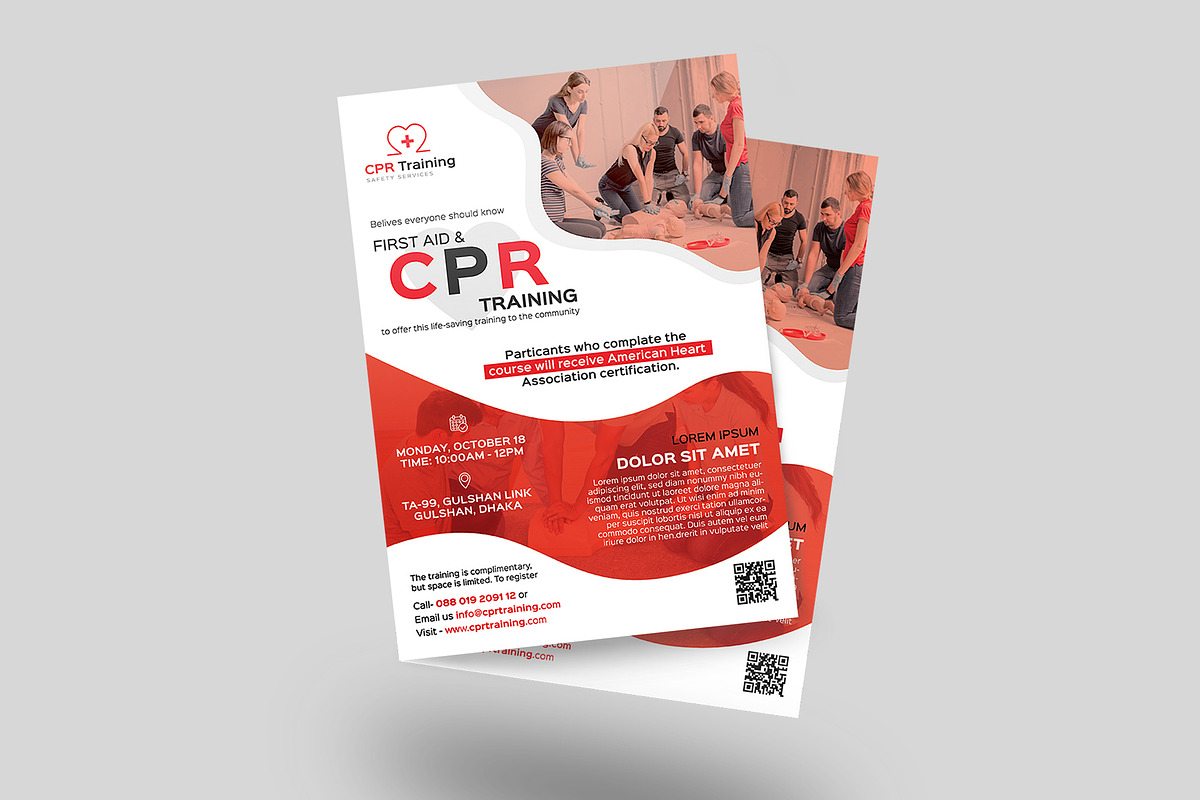 CPR Training Flyer, a Flyer Template by ideaz_sabbir (Photo 1 of 6)
