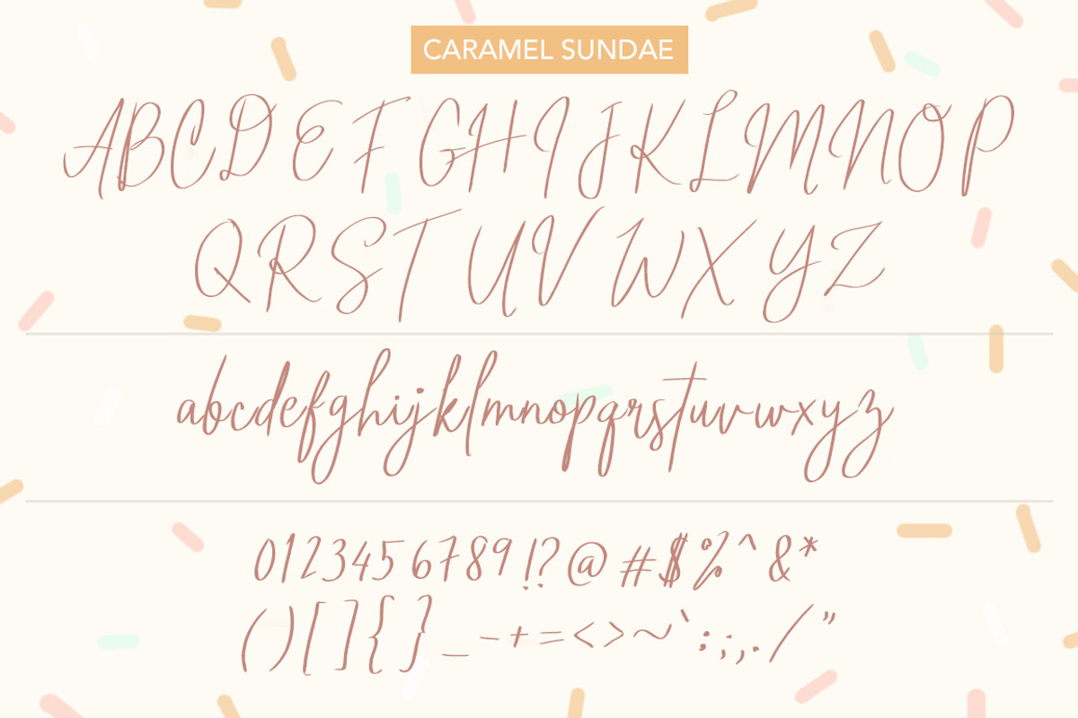 Caramel Sundae Font preview 7