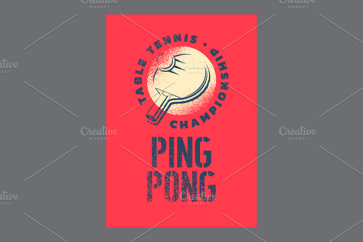 Ping Pong table tennis vector set., a Sport Illustration by PoPaShop (Photo 3 of 10)