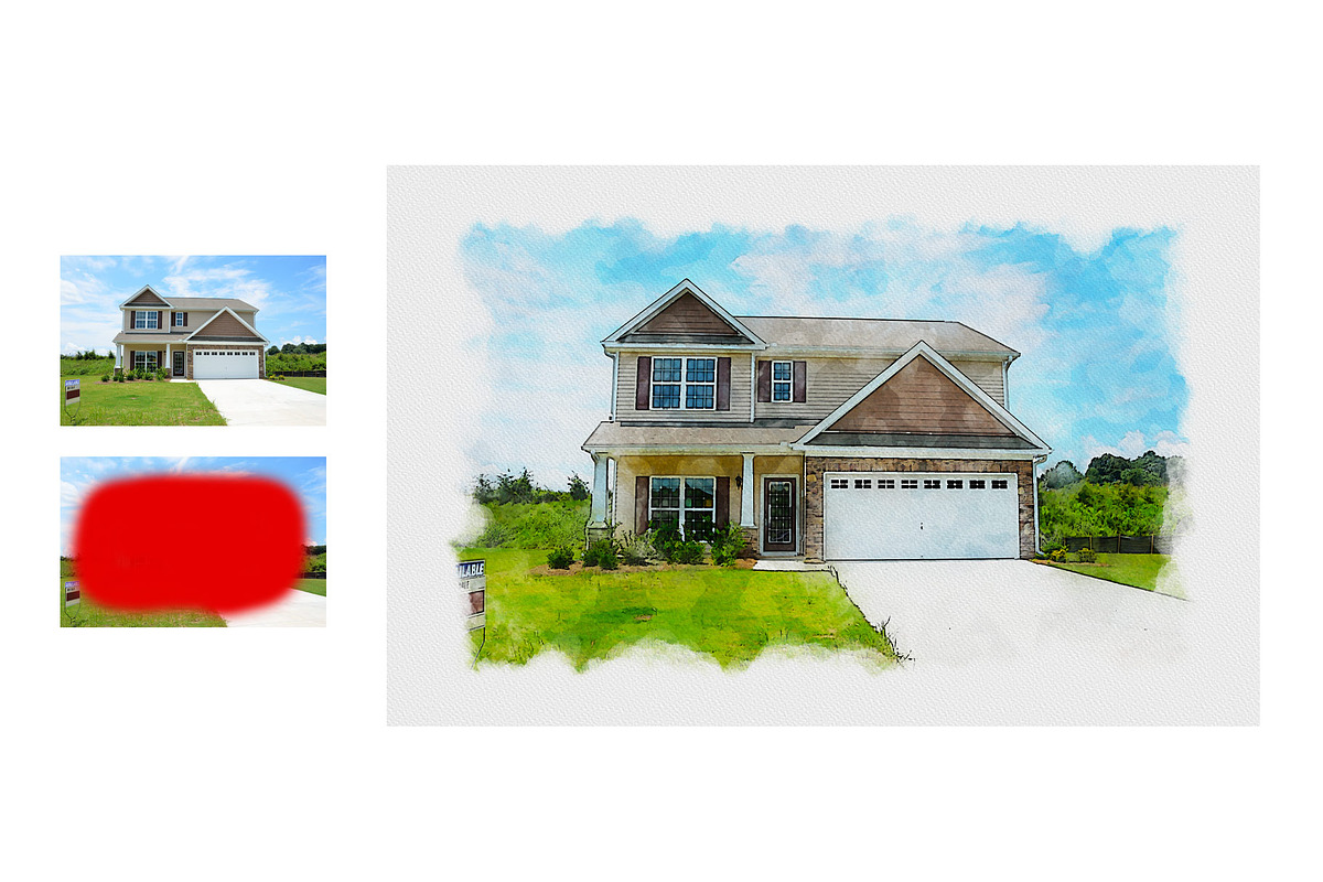 House Portrait from Photo Action, an Action Add-On by MRI STUDIO (Photo 6 of 17)