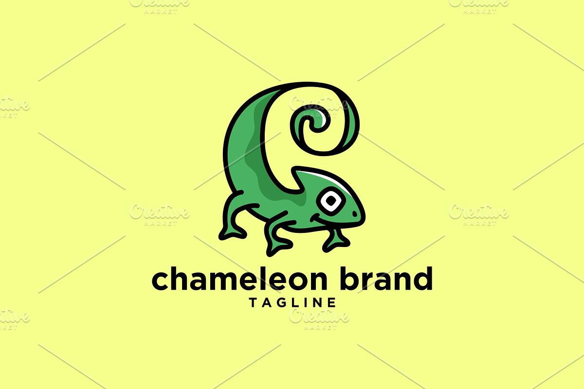 Chameleon Logo Template, a Branding & Logo Template by Stefan Art Logo store