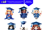 Graduation cap kids Clipart Preschoo, an Education Illustration by VM PARTYS  BY TAIRUMA (Thumbnail 10 of 10)