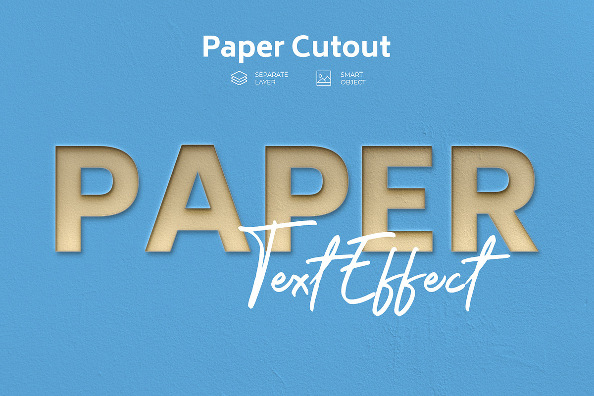 Paper Cutout Psd Text Style Effect, a Layer Style Add-On by zahidhossainalif (Photo 2 of 2)