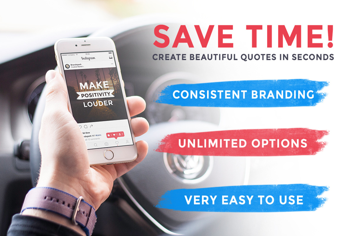 SALE! Quick & Easy Quote Templates, a Social Media Template by Brandspark (Photo 3 of 7)