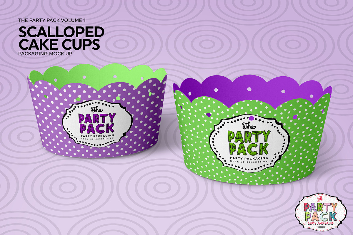 Cupcake Cups Packaging Mockup, a Cups & Container Mockup by INCDesign (Photo 5 of 6)