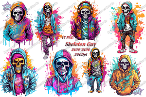 Skeleton Guy Clipart,skeleton Art